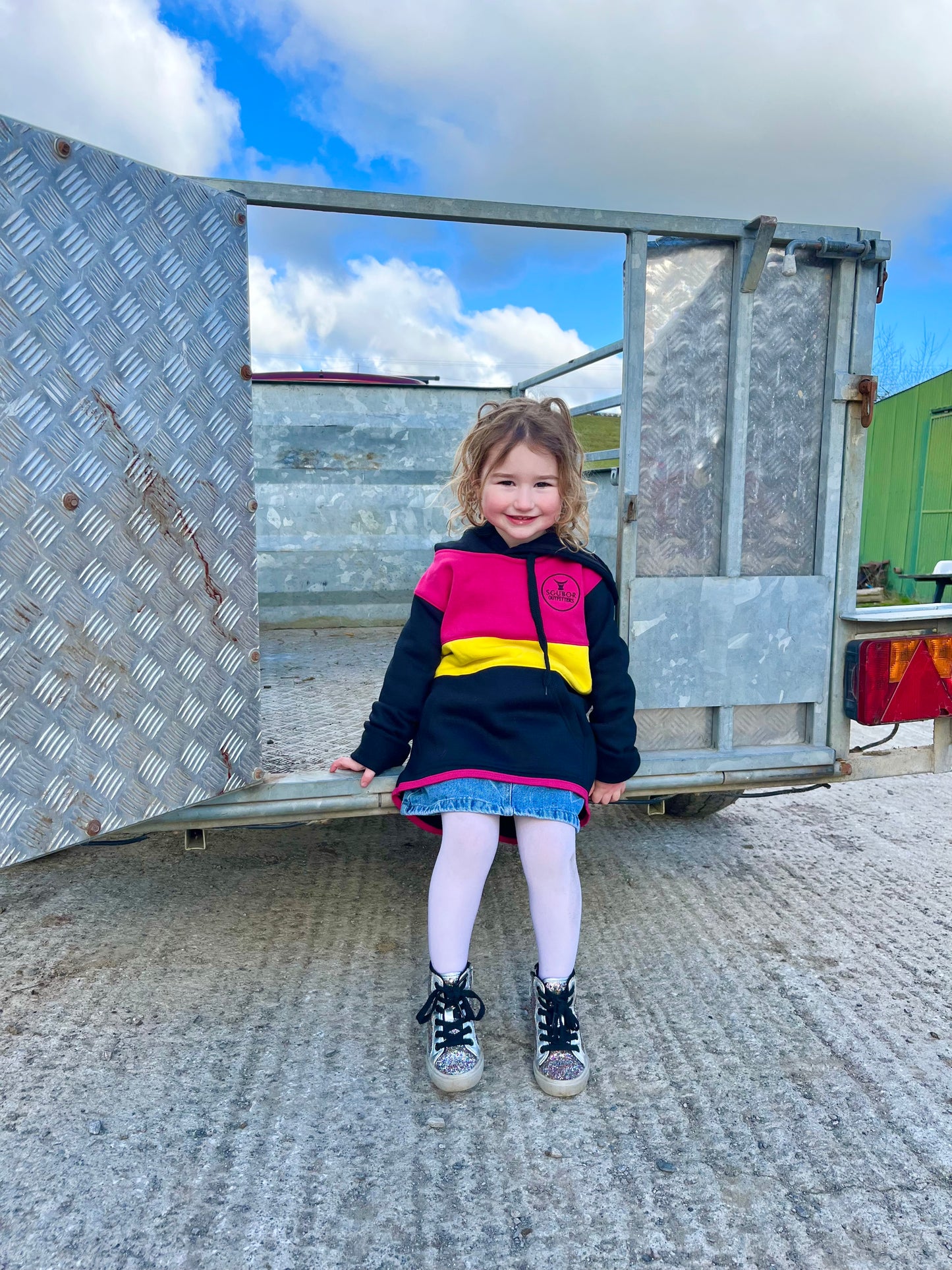 Pink and Yellow Hoodie