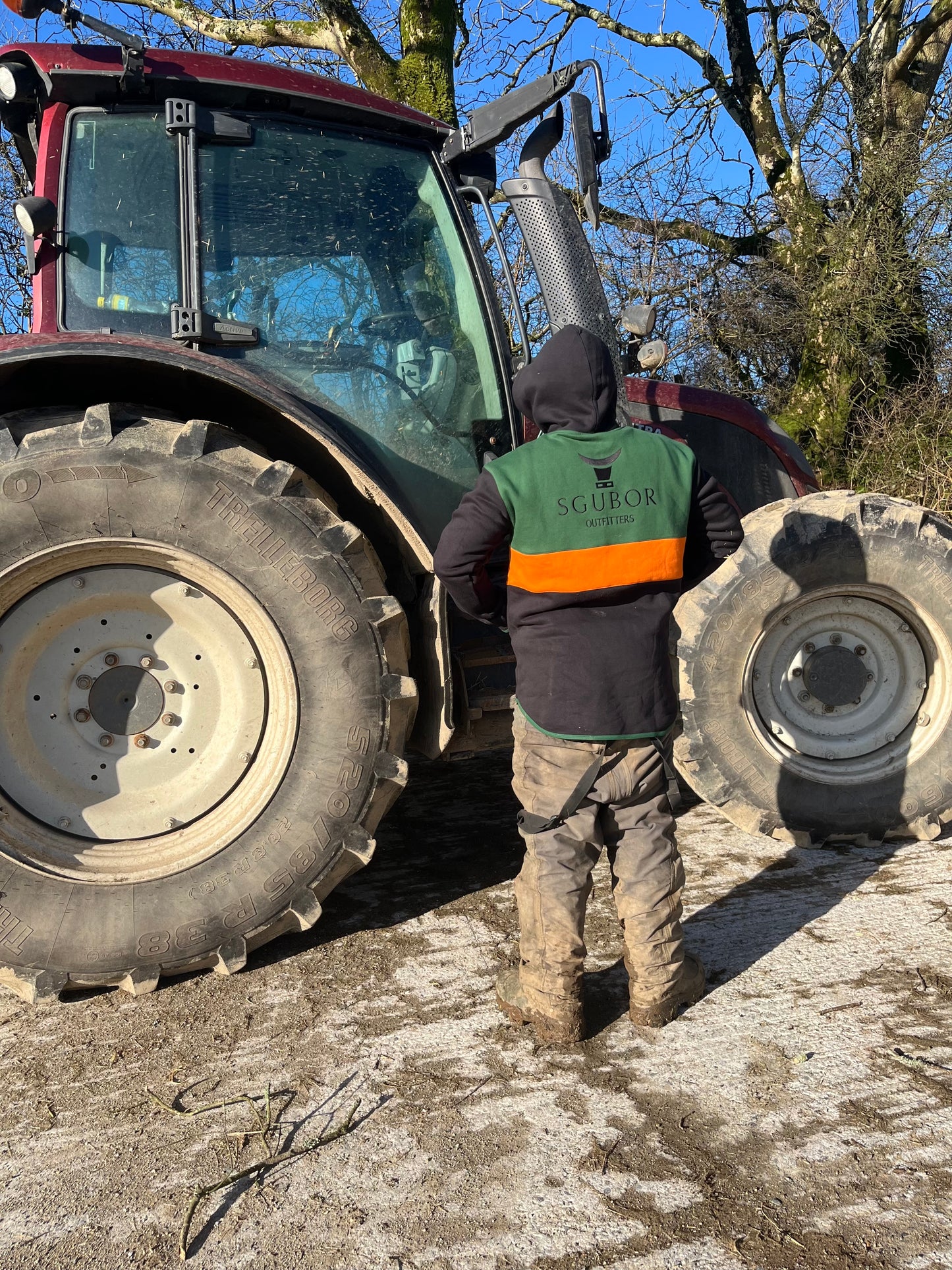 Green and Orange Hoodie