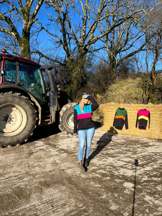 Blue and Pink Hoodie