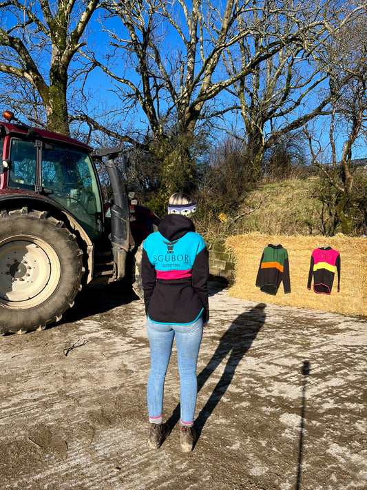Blue and Pink Hoodie