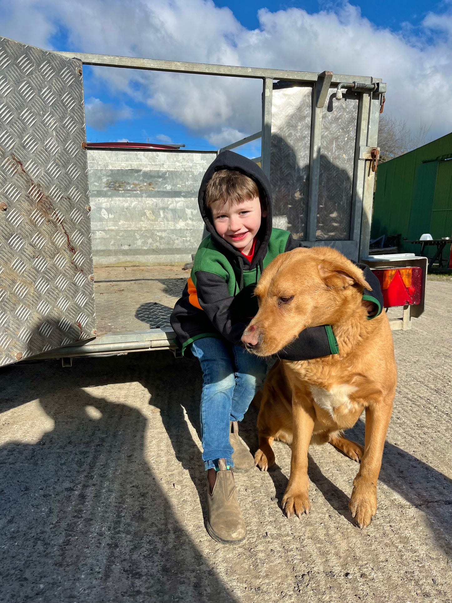 Green and Orange Hoodie